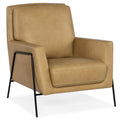 Amette Metal Frame Club Chair | Light Brown