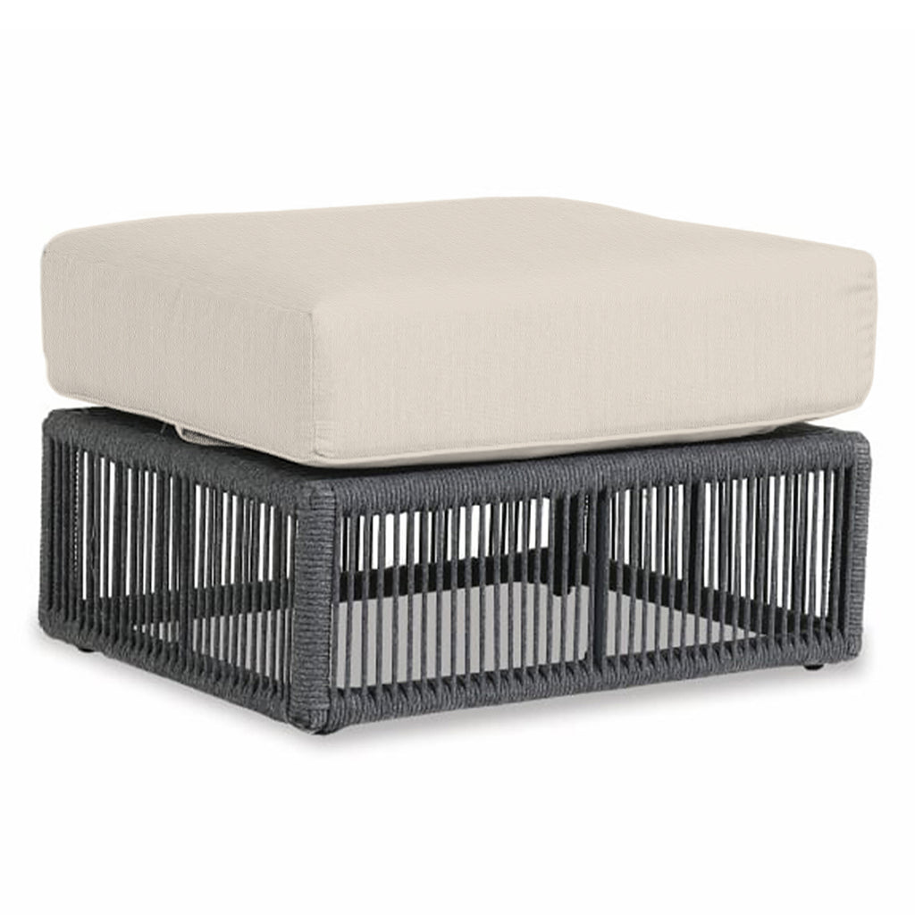 Milano Ottoman in Echo Ash w/ Self Welt
