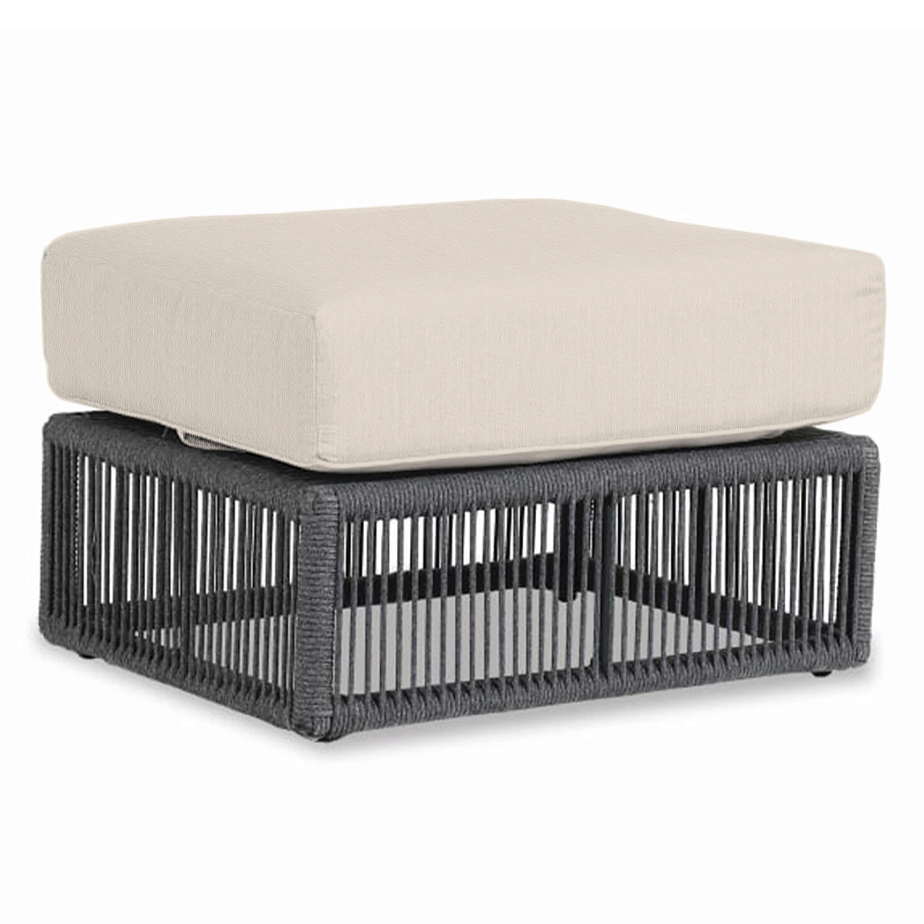 Milano Ottoman in Echo Ash w/ Self Welt