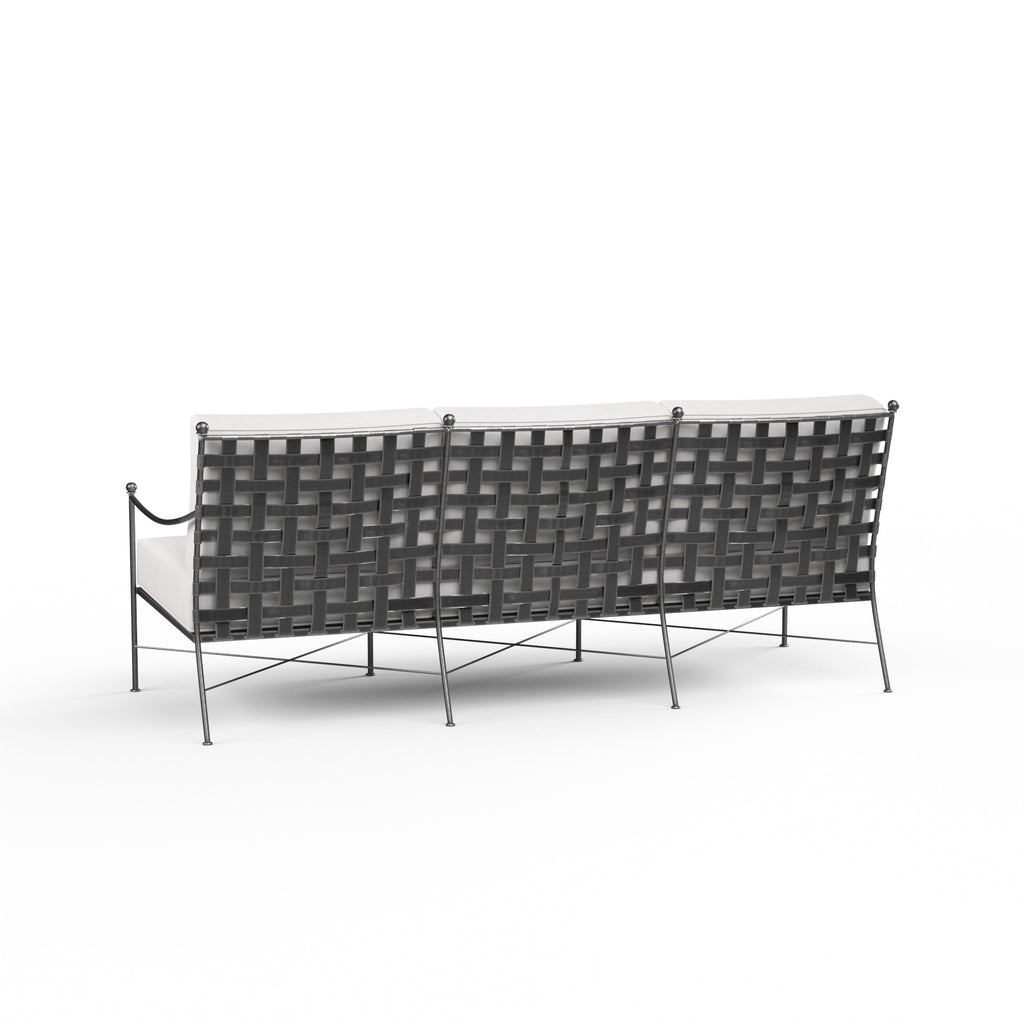 Provence Sofa in Canvas White w/ Self Welt