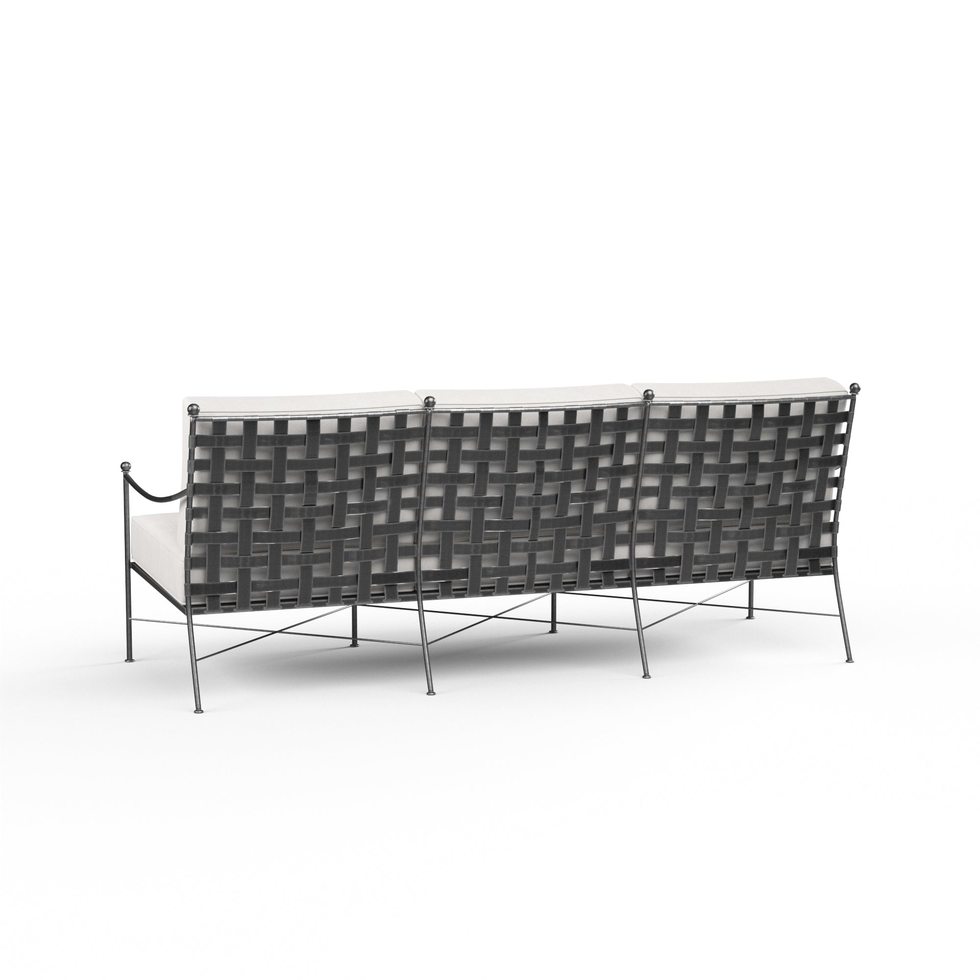 Provence Sofa in Canvas White w/ Self Welt