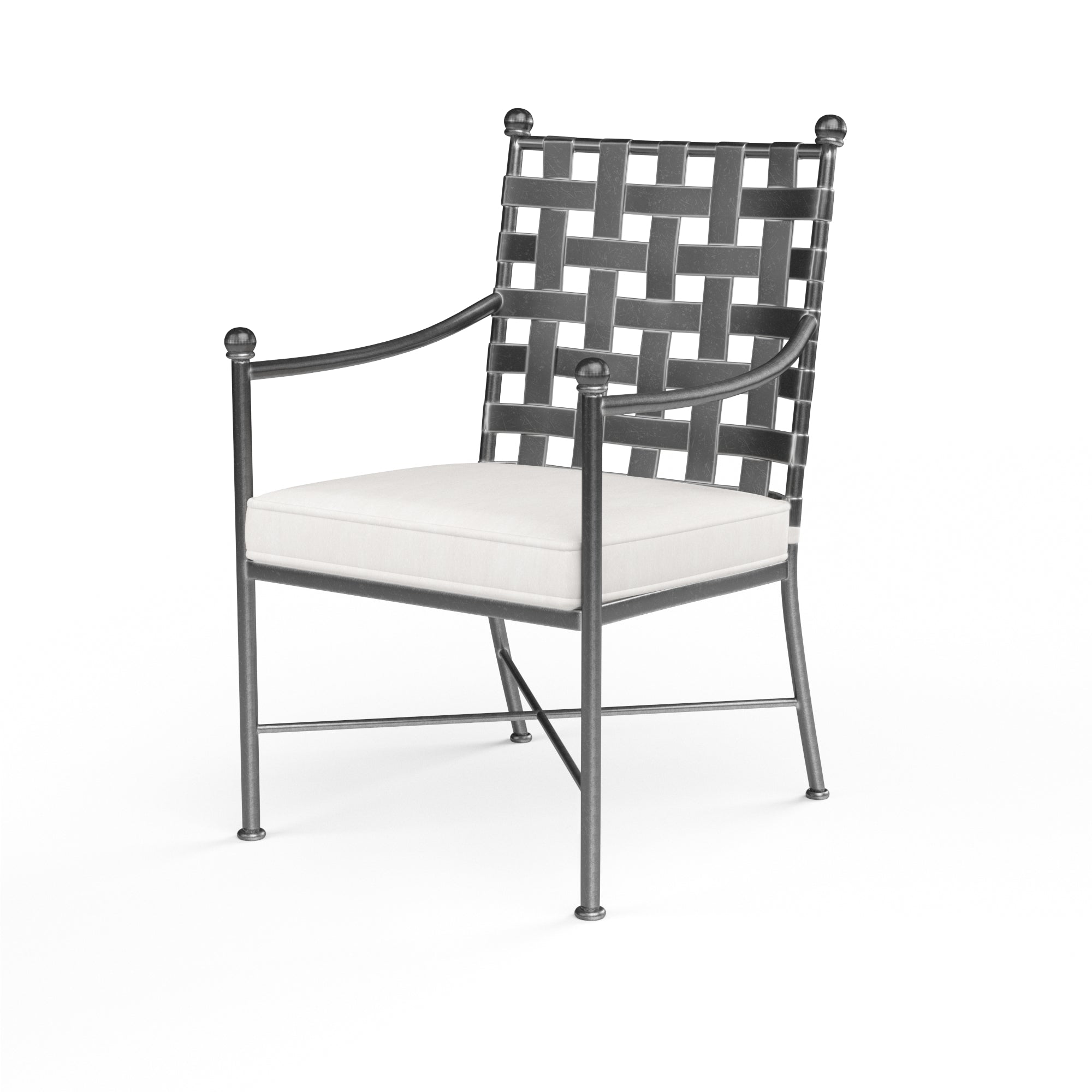 Provence Dining Chair in Canvas White w/ Self Welt