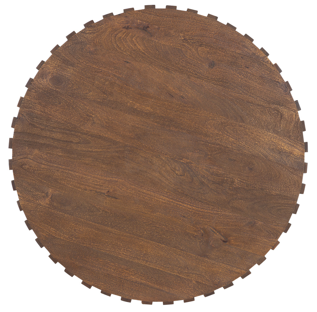 Commerce and Market Gears Round Cocktail Table