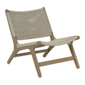 Coastal Teak Cushionless Accent Chair