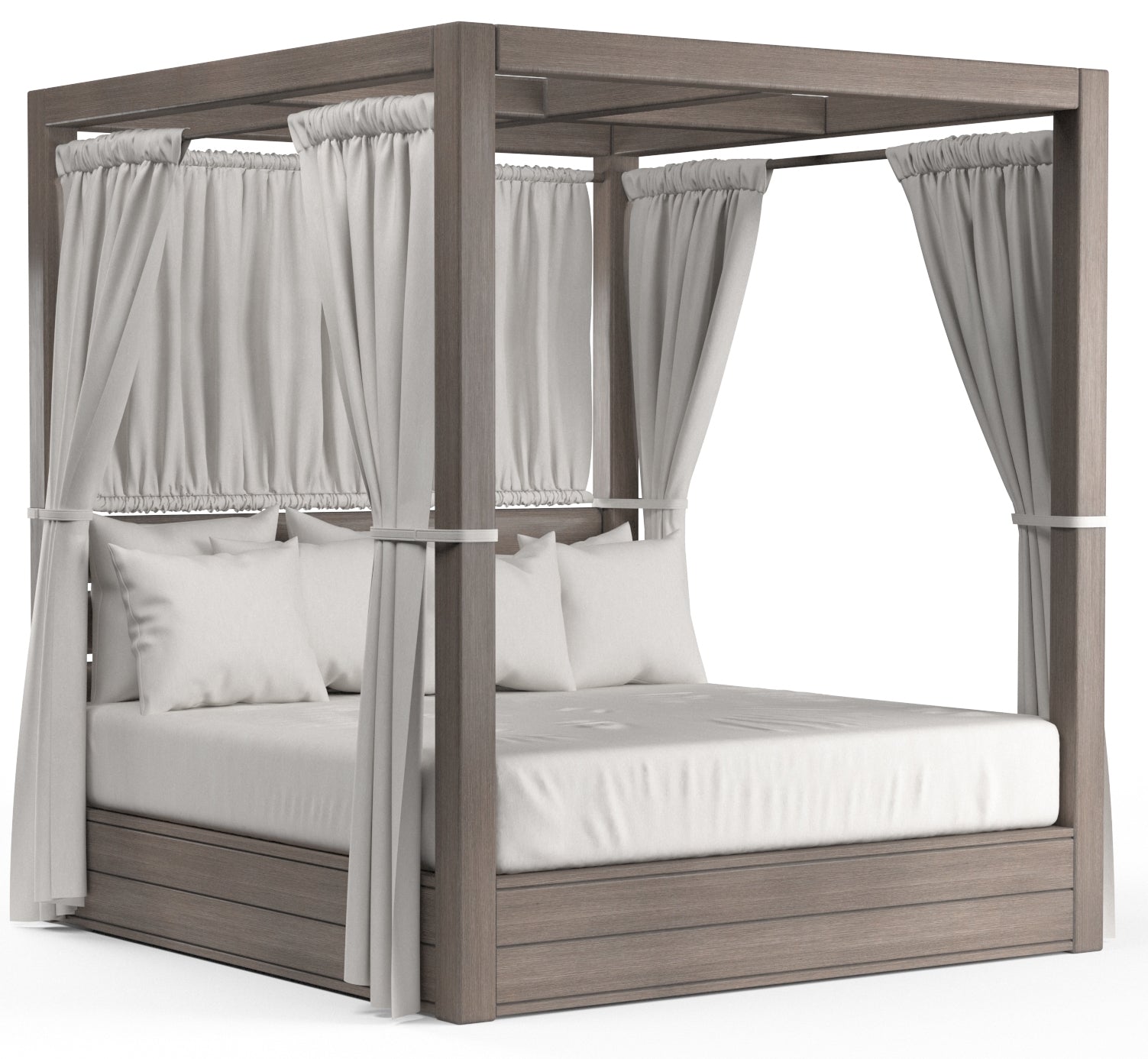 Laguna Resort King Daybed in Canvas Flax, No Welt