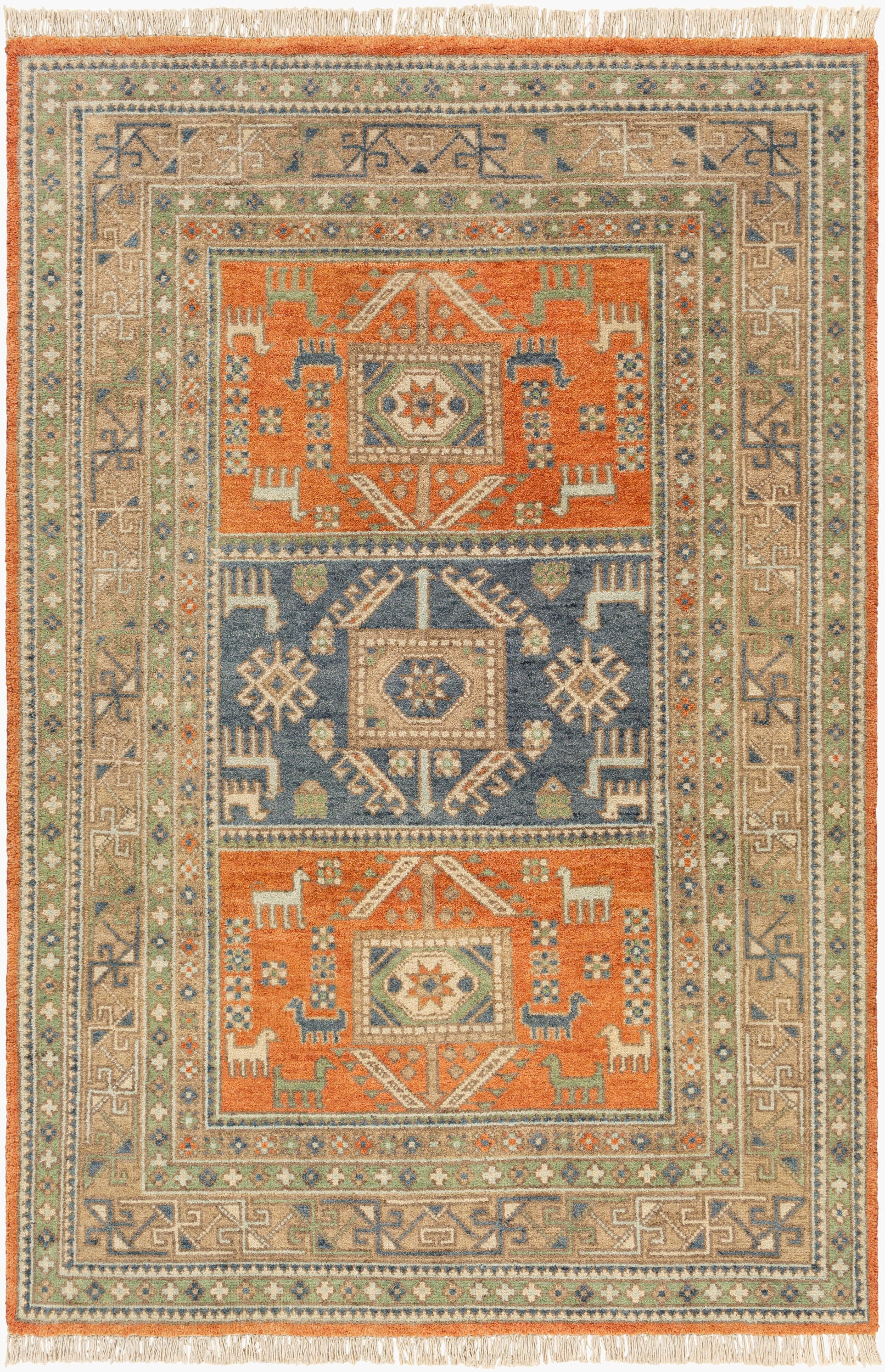 Isparta Rug | Burnt Orange | ISP1001