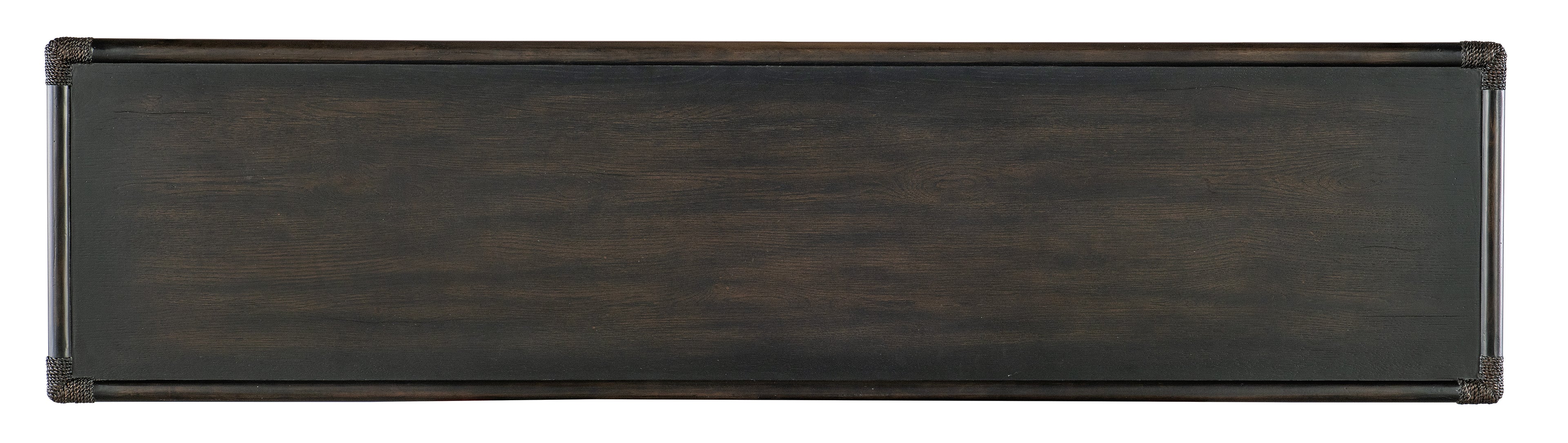 Retreat Pole Rattan Console | Black Sand