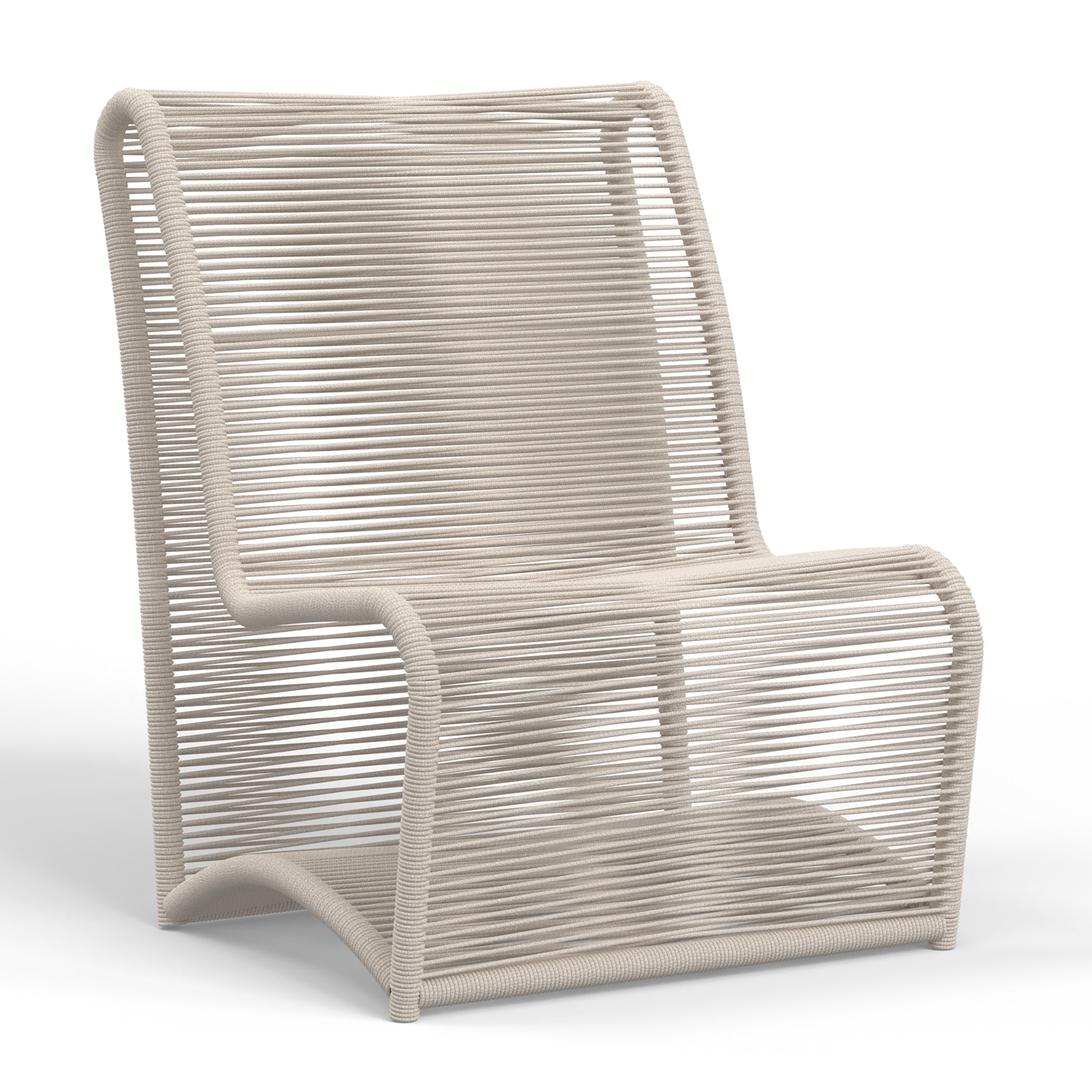 Sand Armless Club Chair
