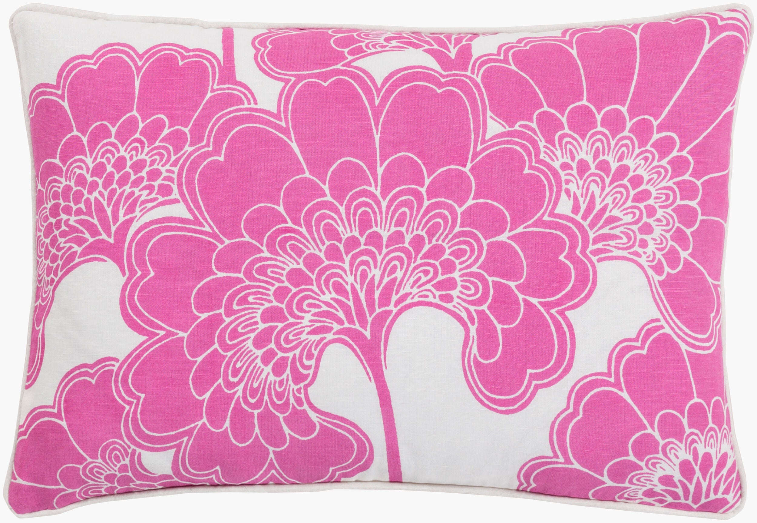 Japanese Floral Accent Pillow | JA004
