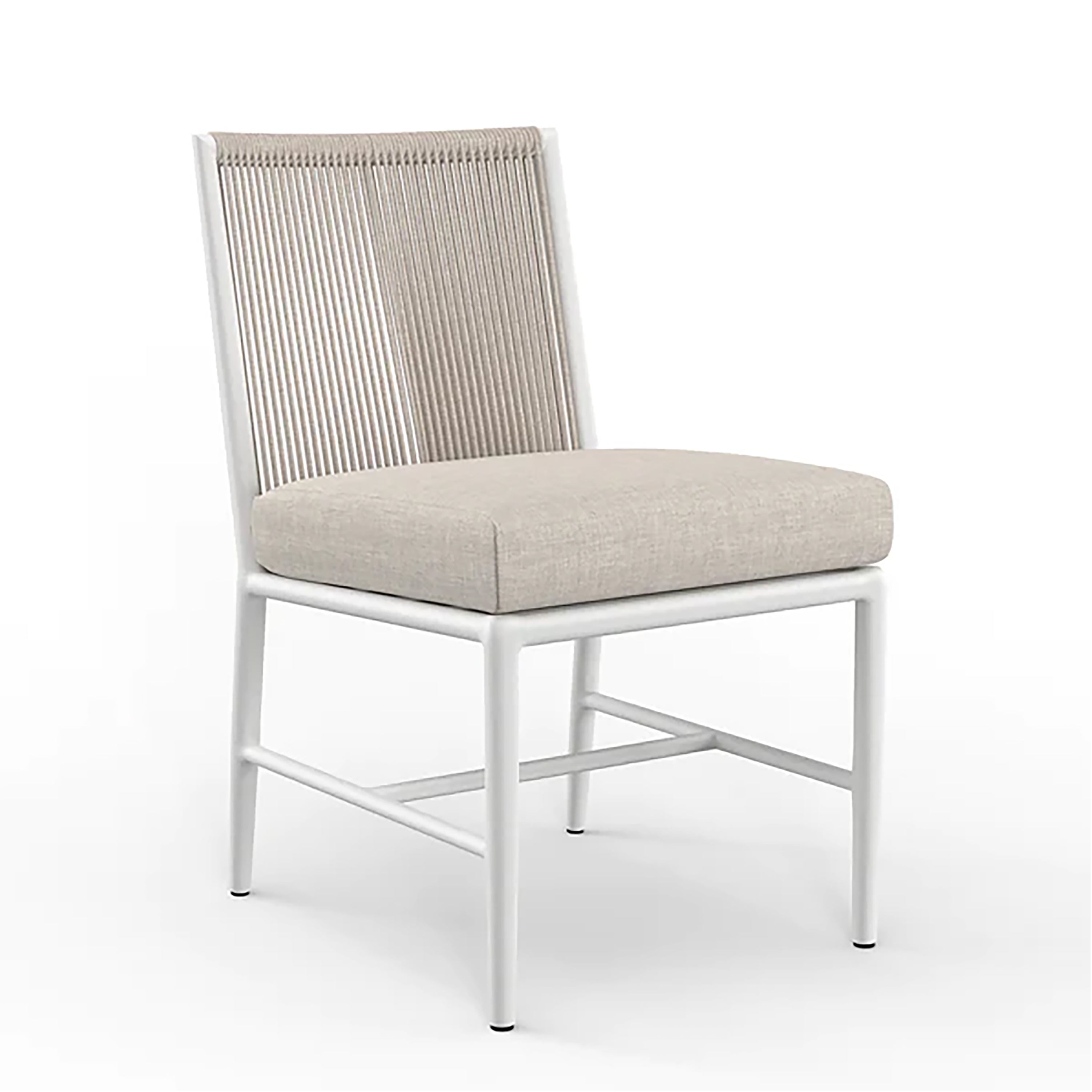 Sabbia Armless Dining Chair in Echo Ash, No Welt