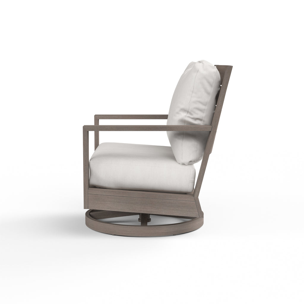 Laguna Swivel Club Rocker in Canvas Flax, No Welt