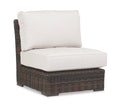 Montecito Armless Club Chair in Canvas Flax w/ Self Welt