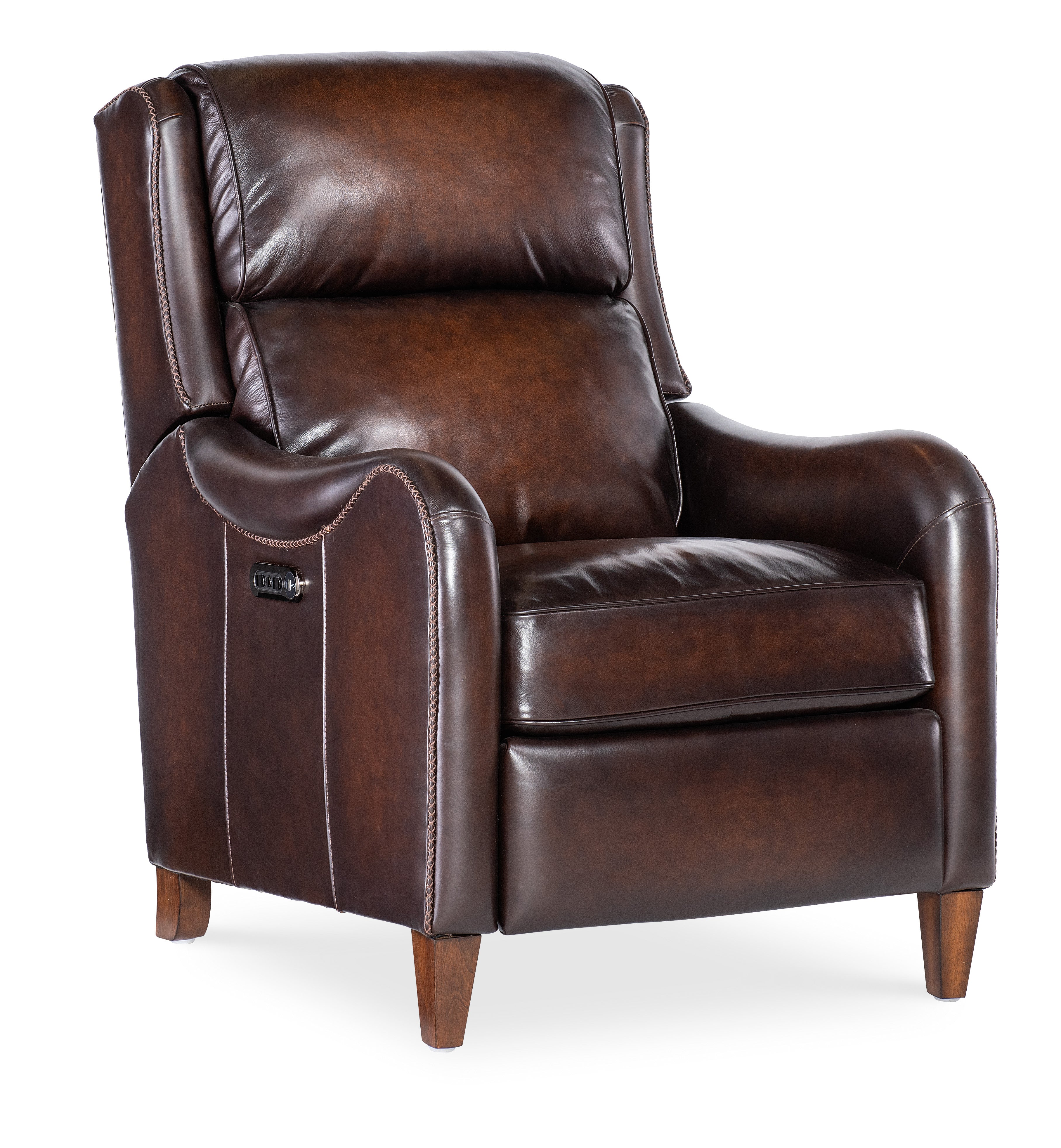 Carrington Power Recliner w/Power Headrest | Brown