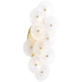 Gianna 21" Layered Sconce | Gild | Frosted Glass