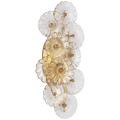 Gianna 21" Layered Sconce | Gild | Gold Fleck Glass