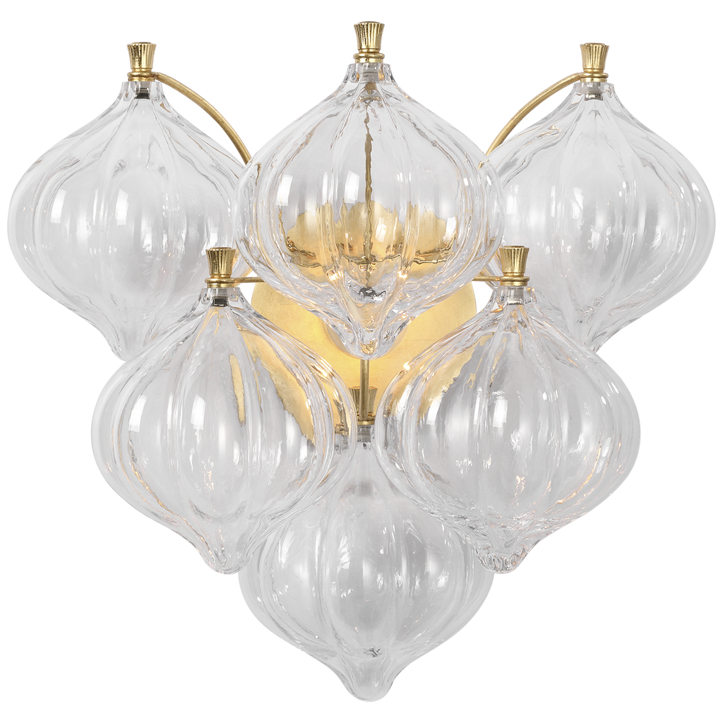 Caselli 15" Sconce | Gild | Clear Glass
