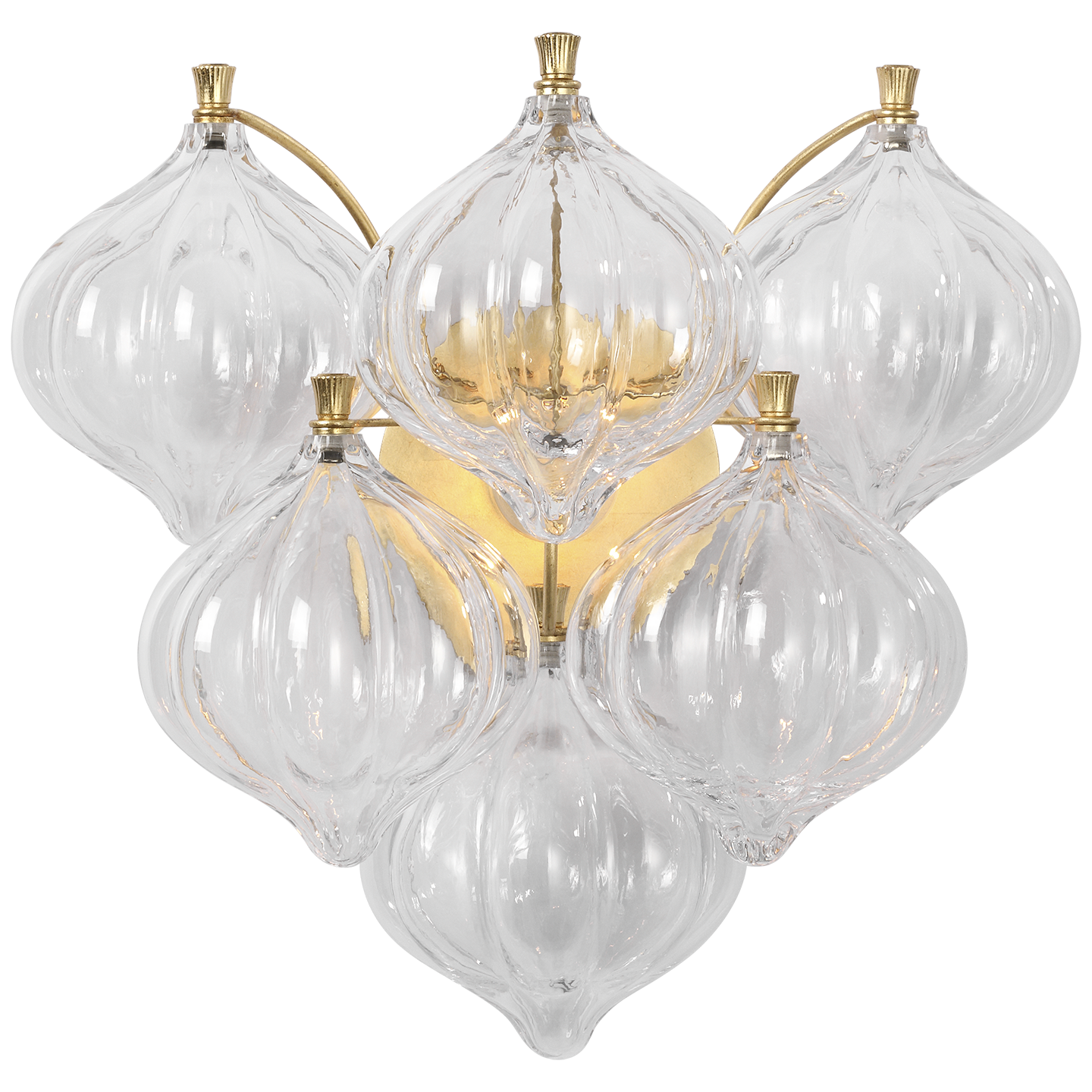 Caselli 15" Sconce | Gild | Clear Glass