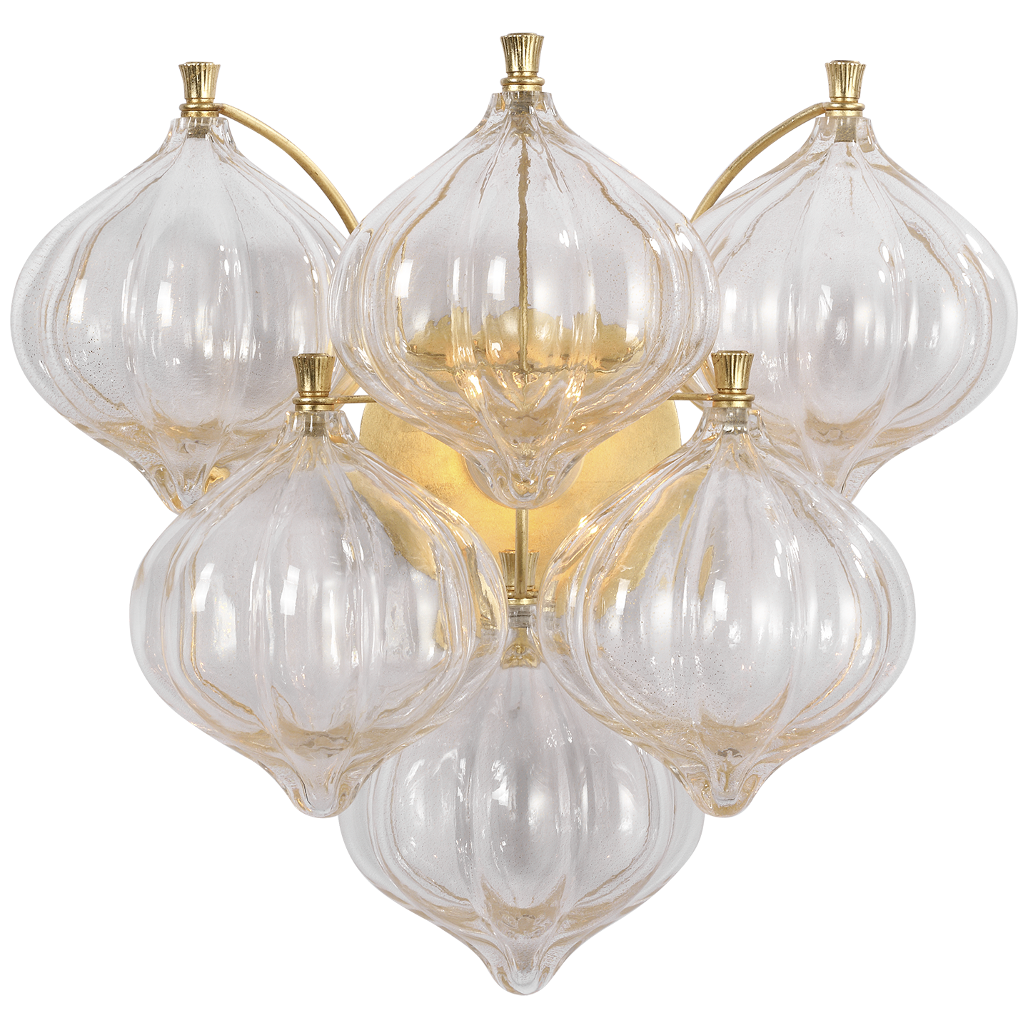Caselli 15" Sconce | Gild | Gold Fleck Glass