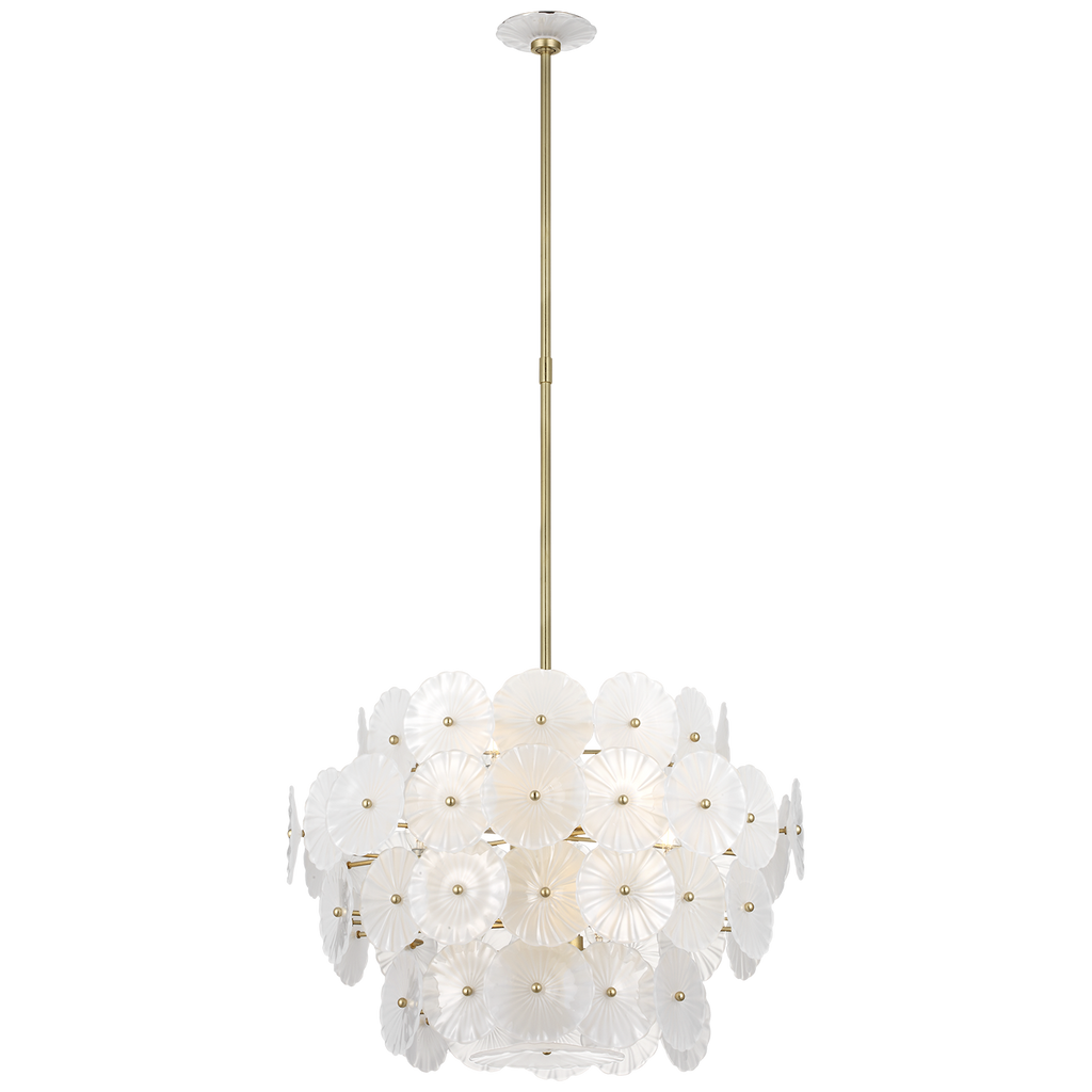 Gianna 24" Chandelier | Gild | Frosted Glass