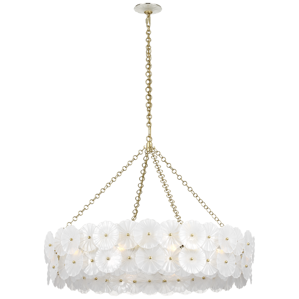 Gianna 36" Ring Chandelier | Gild | Frosted Glass