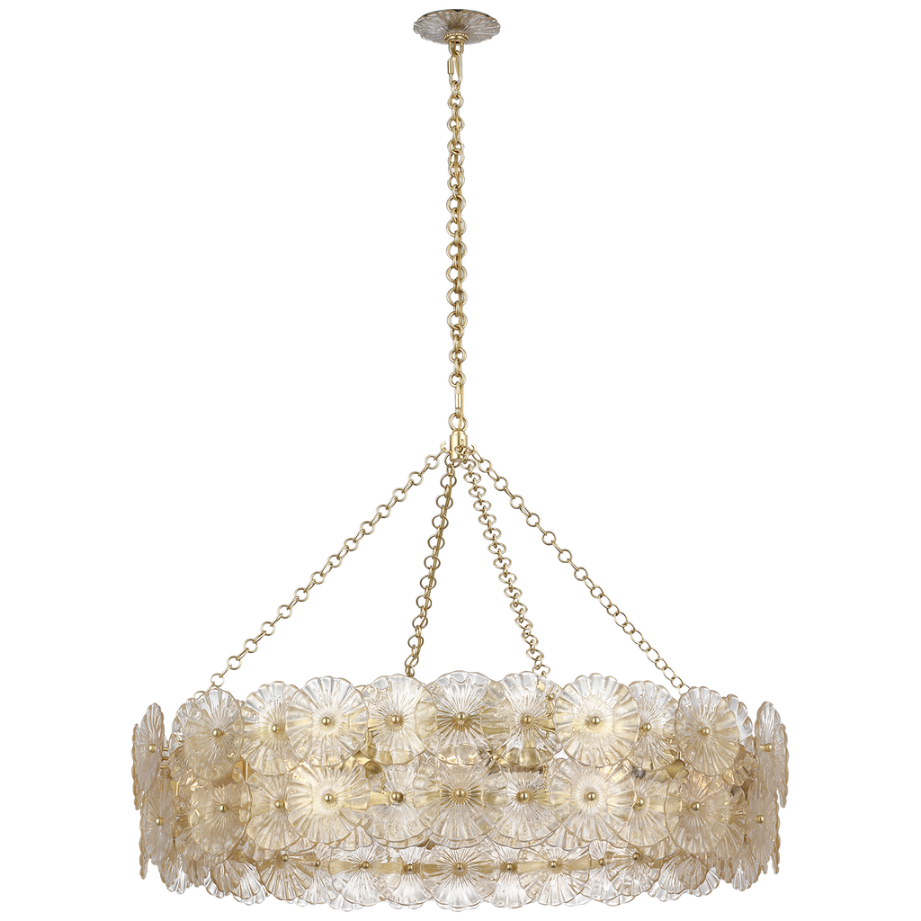 Gianna 36" Ring Chandelier | Gild | Gold Fleck Glass
