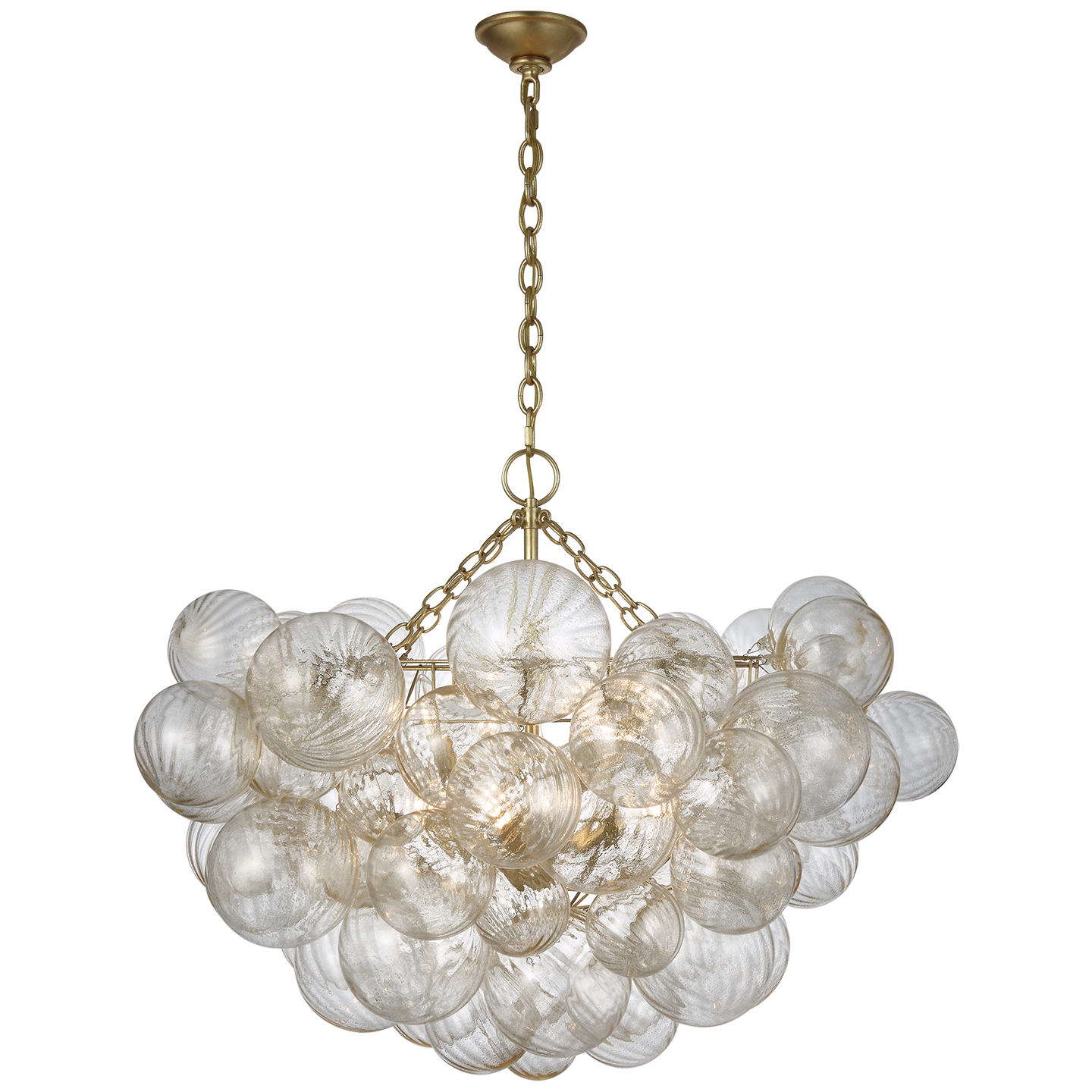 Talia Large Chandelier | Gild | Gold Fleck Glass