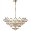 Caselli 36" Basket Chandelier | Gild | Gold Fleck Glass
