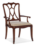 Charleston Upholstered Seat Arm Chair | Maraschino Cherry