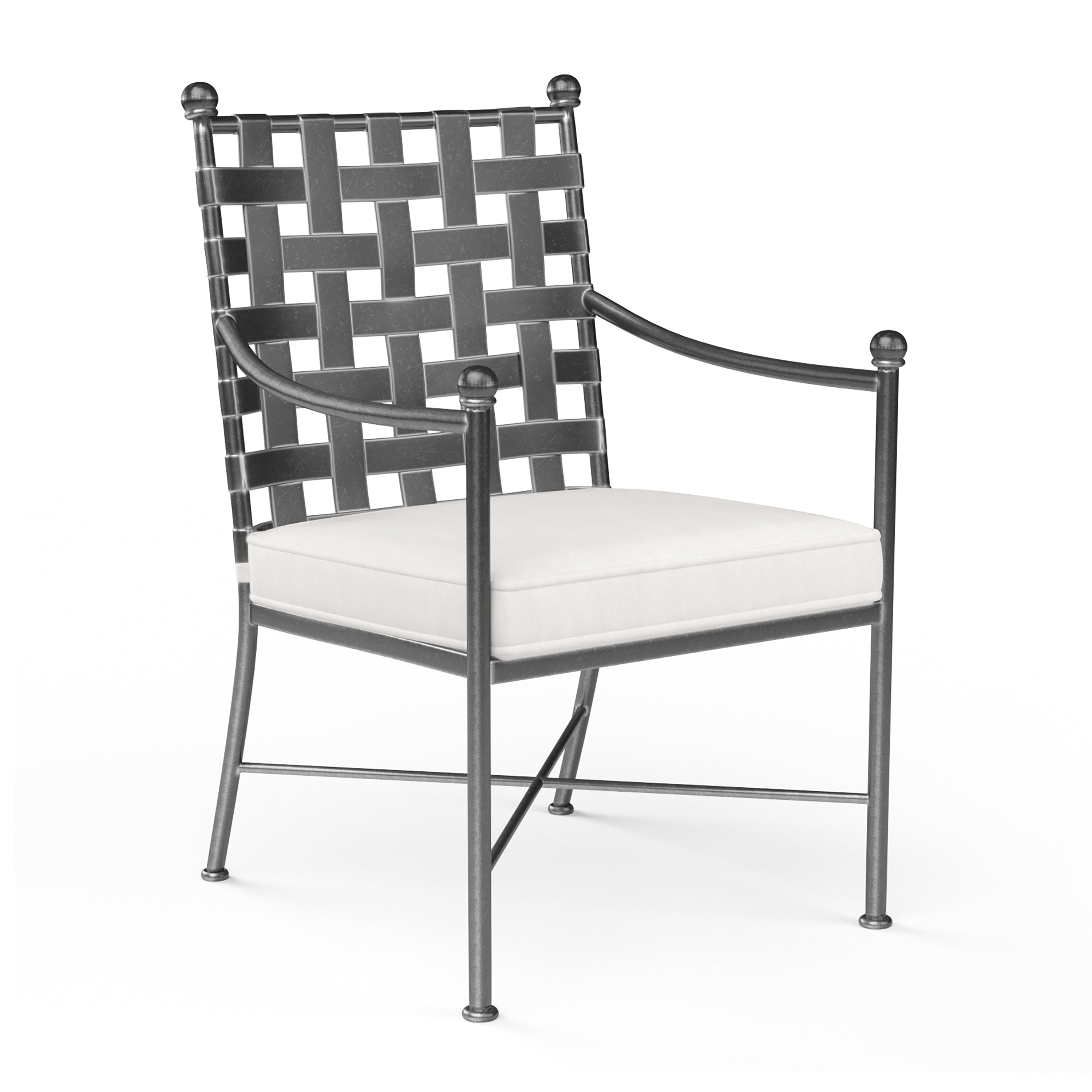 Provence Dining Chair in Canvas White w/ Self Welt