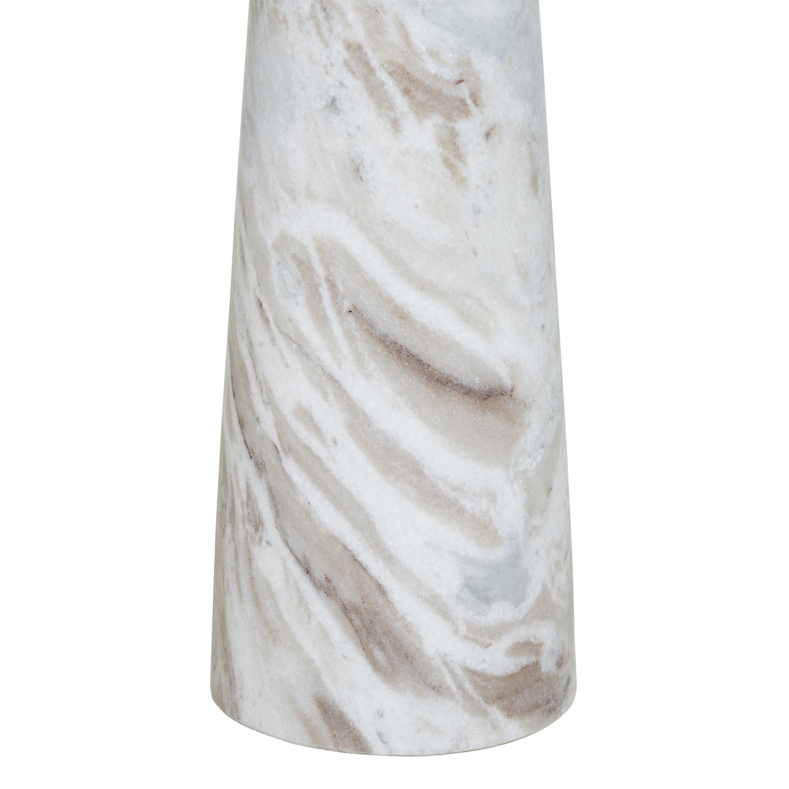 Mercura Side Table | White Marble | Tall