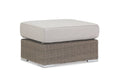 Coronado Ottoman in Canvas Flax w/ Self Welt