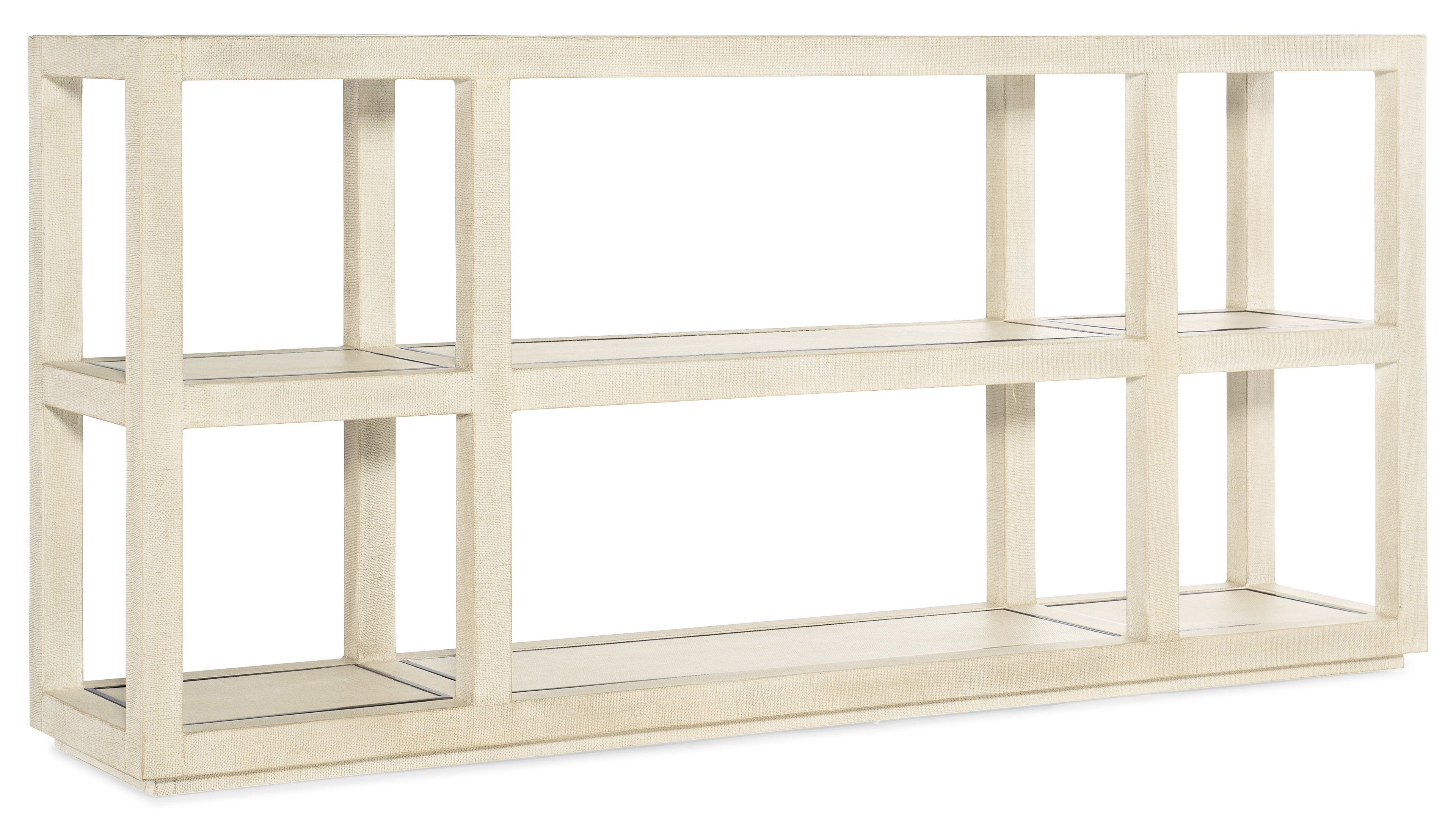 Cascade Console Table | Tactile Lacquered Burlap