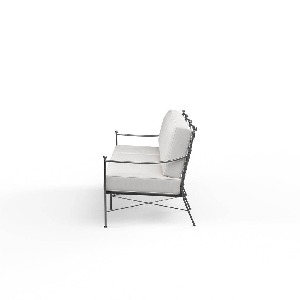 Provence Sofa in Canvas White w/ Self Welt