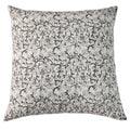 Keya Graphite on White Pillow