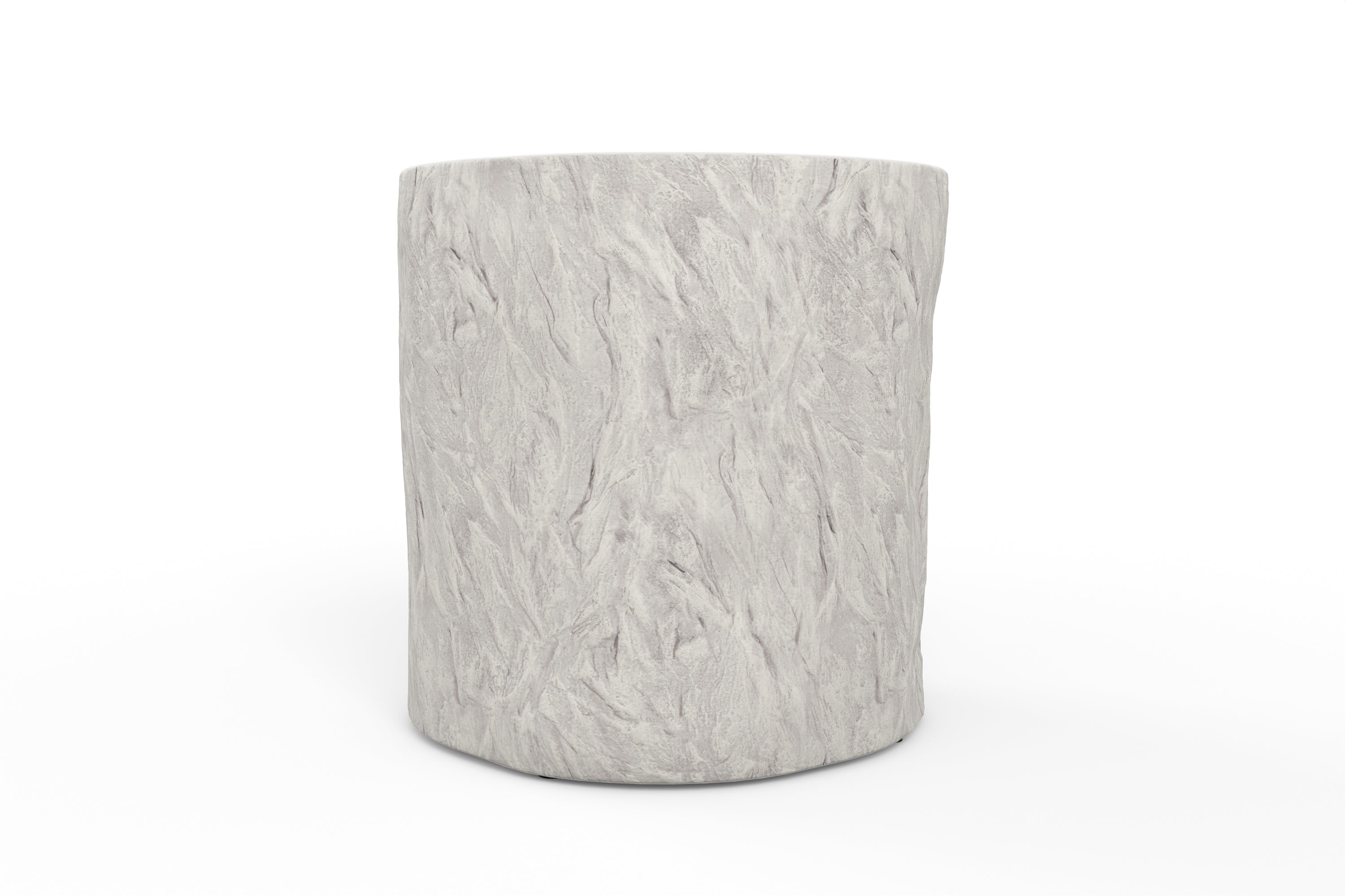 Antique Stone Round End Table