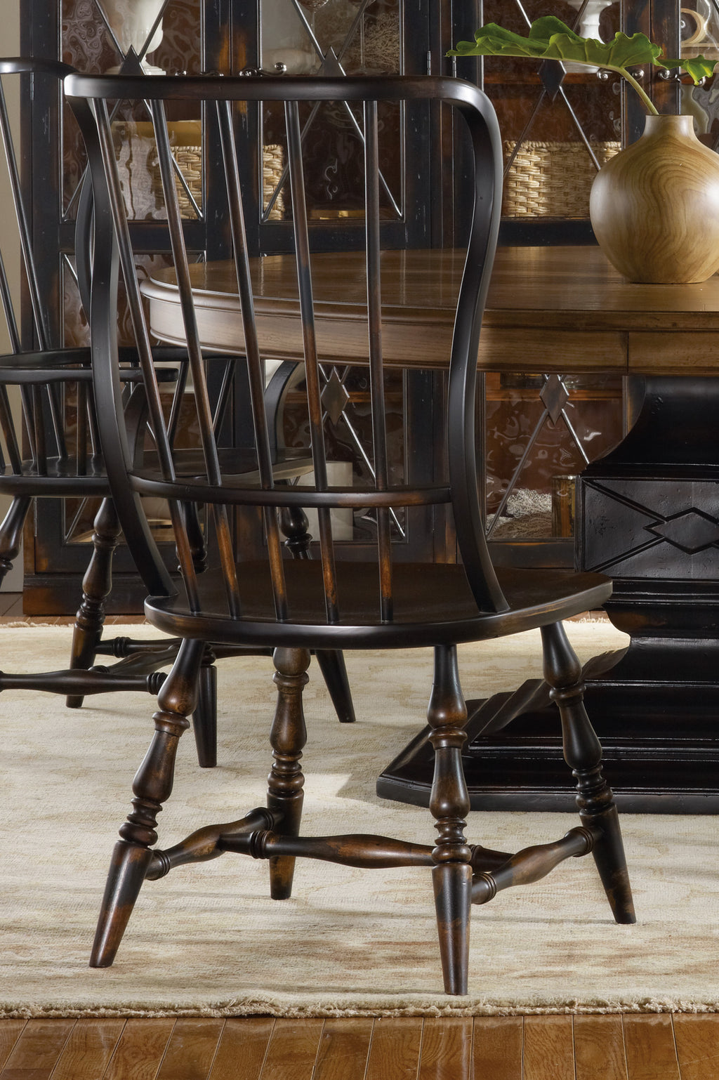 Sanctuary Spindle Side Chair | Ebony