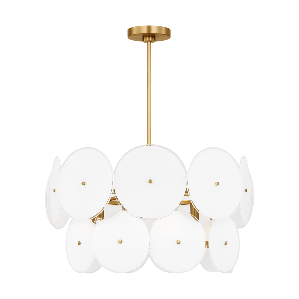Emery Medium Chandelier Burnished Brass