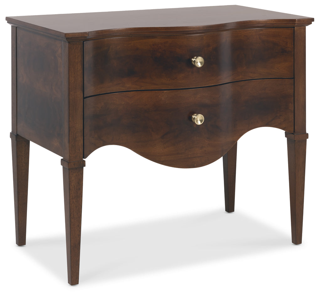Archives Two-Drawer Nightstand | Dark Wood