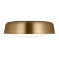 Draper Large Flush Mount Burnished Brass