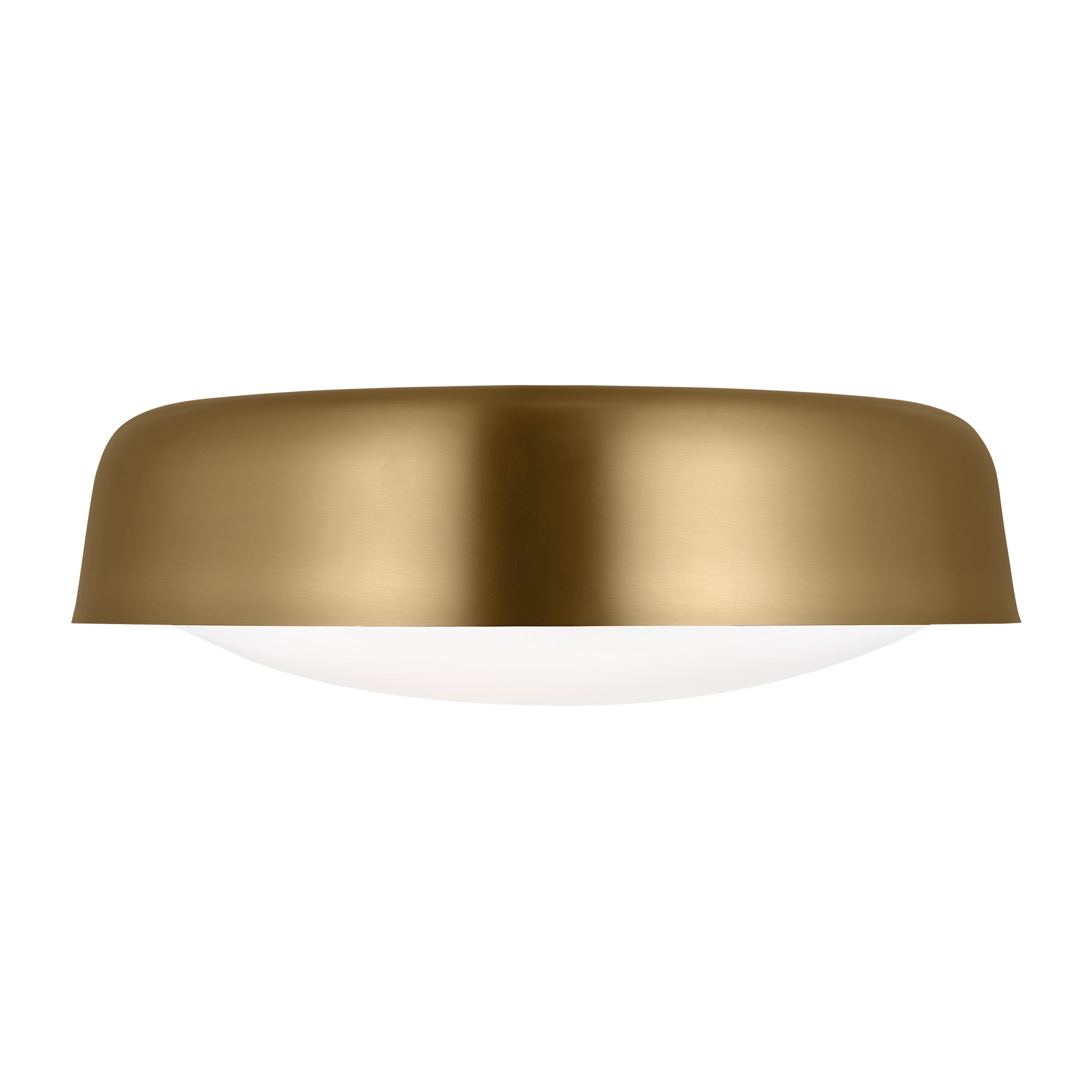 Draper Large Flush Mount Burnished Brass