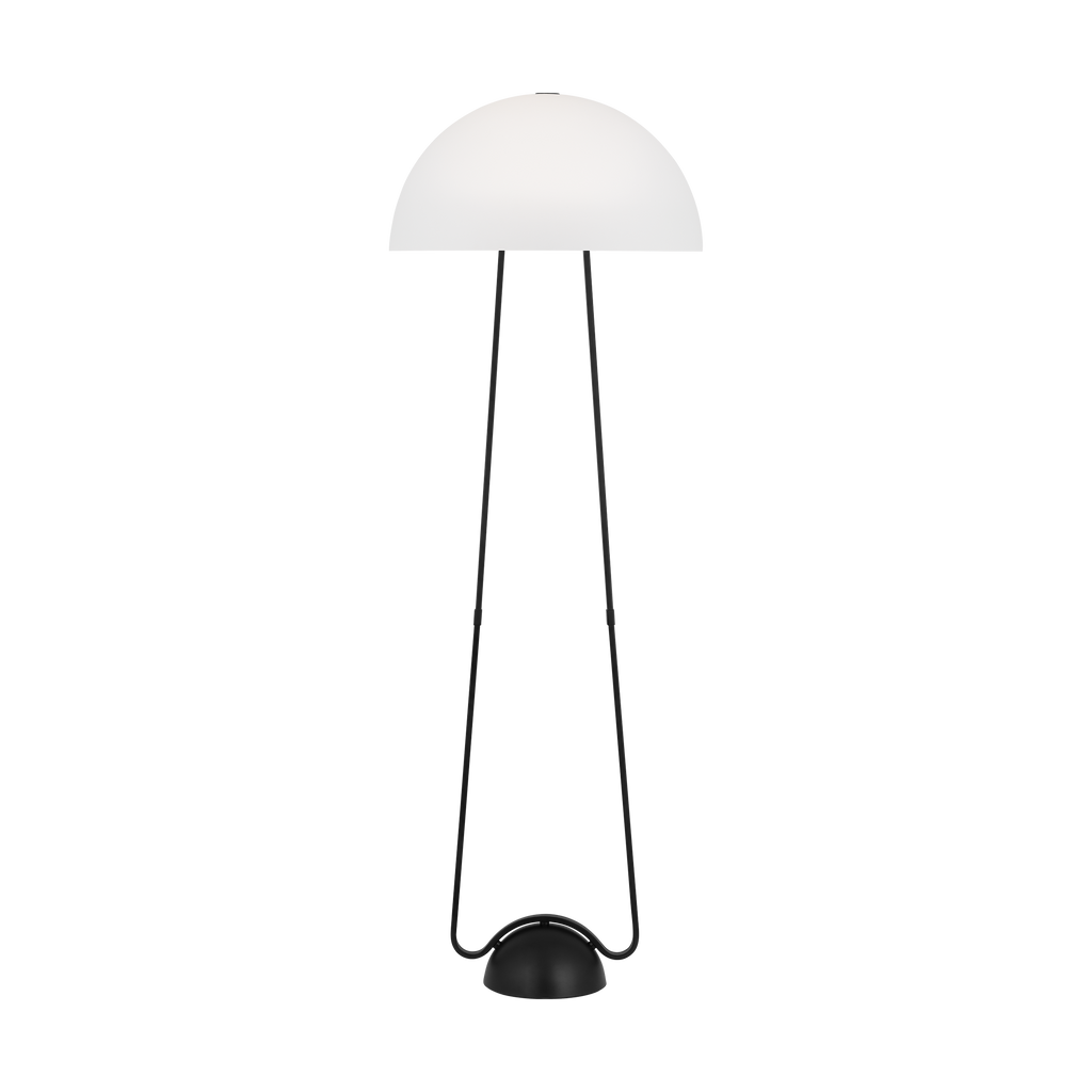 Nido Floor Lamp Midnight Black Bulbs Inc