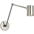 Precision 5" Double Library Light | Polished Nickel | White Glass