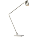 Precision Articulating Table Lamp | Polished Nickel | White Glass