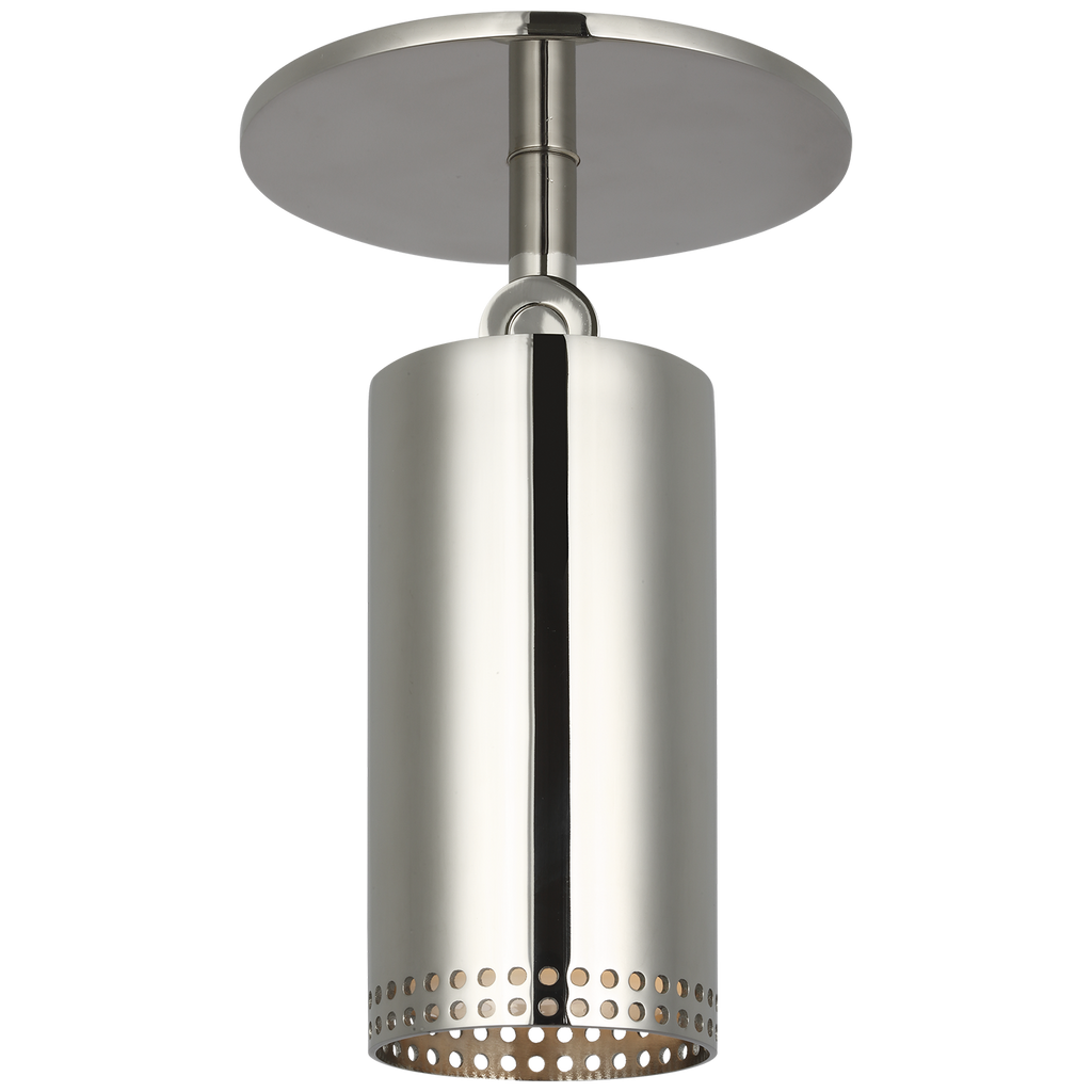 Precision 3" Directional Monopoint Flush Mount | Polished Nickel | White Glass