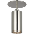 Precision 3" Directional Monopoint Flush Mount | Polished Nickel | White Glass