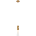 Utopia 4" Pendant | Gild | White Glass