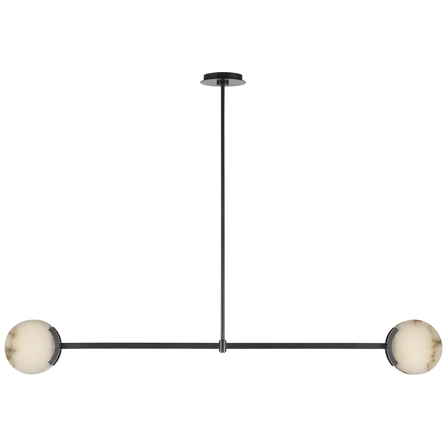 Melange 54" Linear Pendant | Bronze | Alabaster