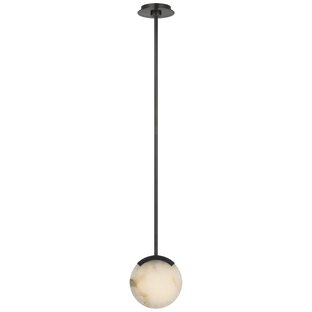 Melange 7" Pendant | Bronze | Alabaster