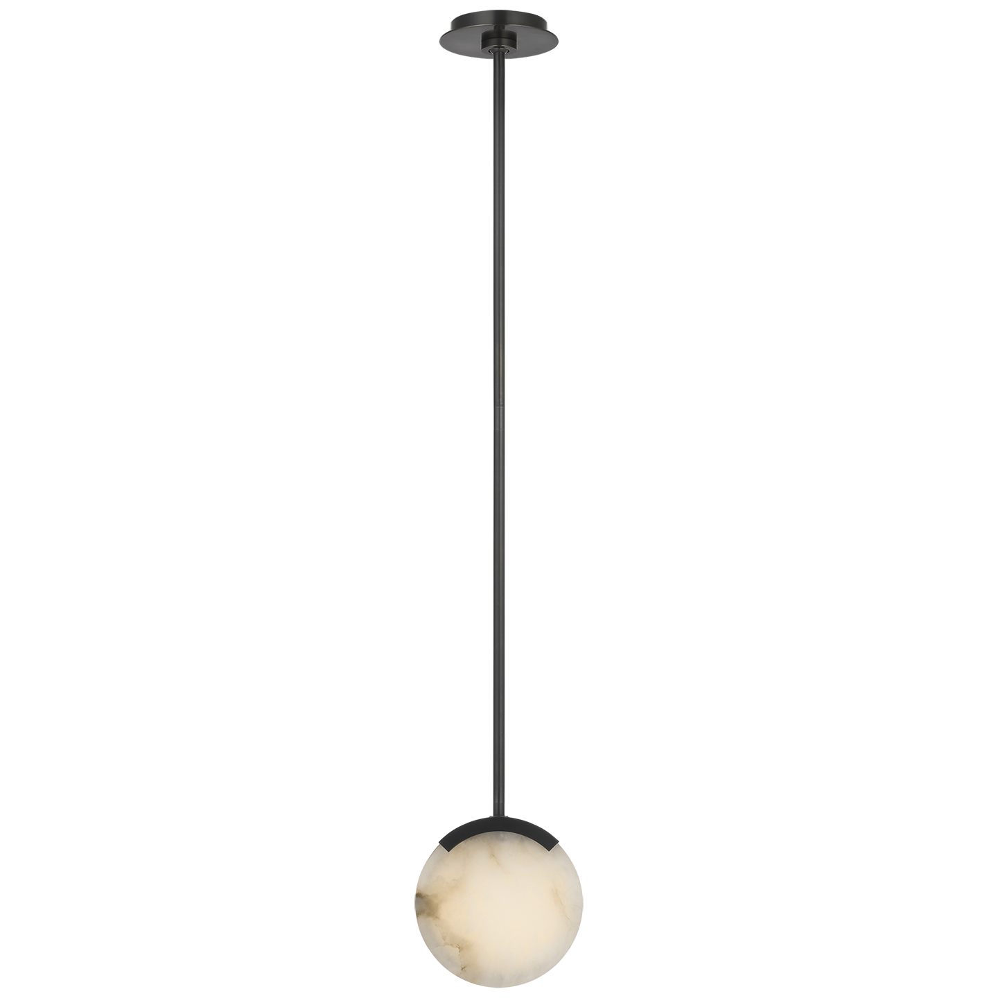 Melange 7" Pendant | Bronze | Alabaster