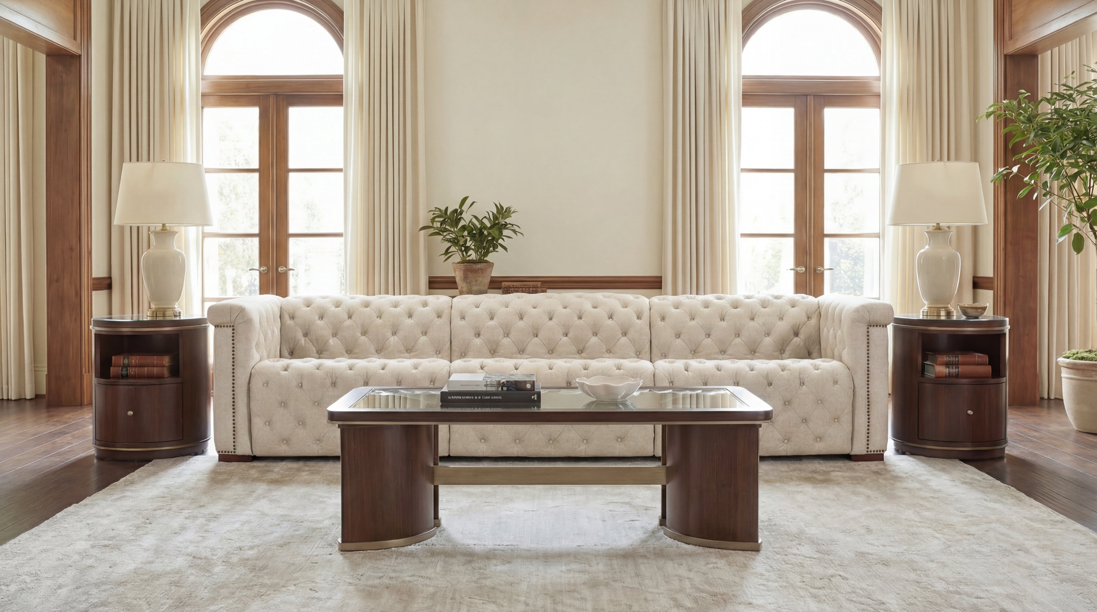 Savion Deux 3 Seat Sofa with Two Power Recliners and Three Power Headrests | Beige